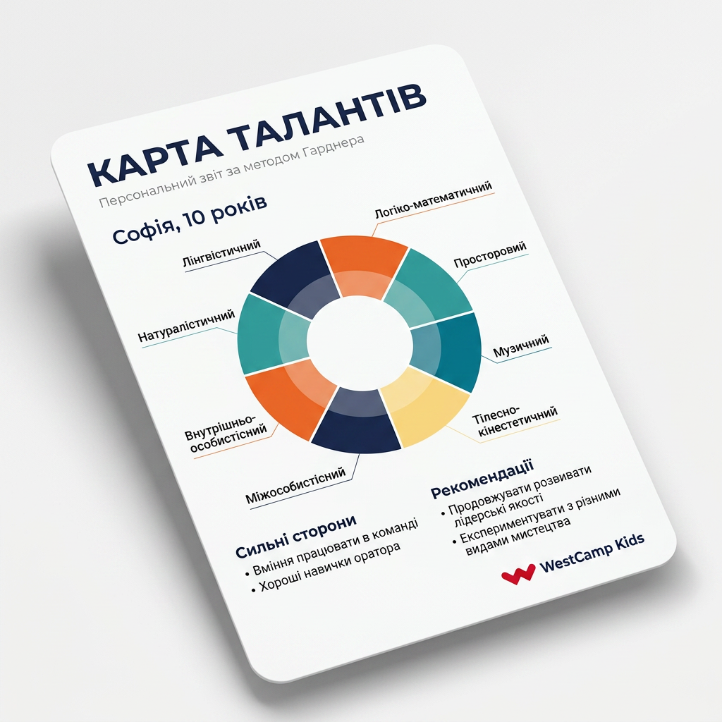 Звіт про таланти дитини WestCamp Kids